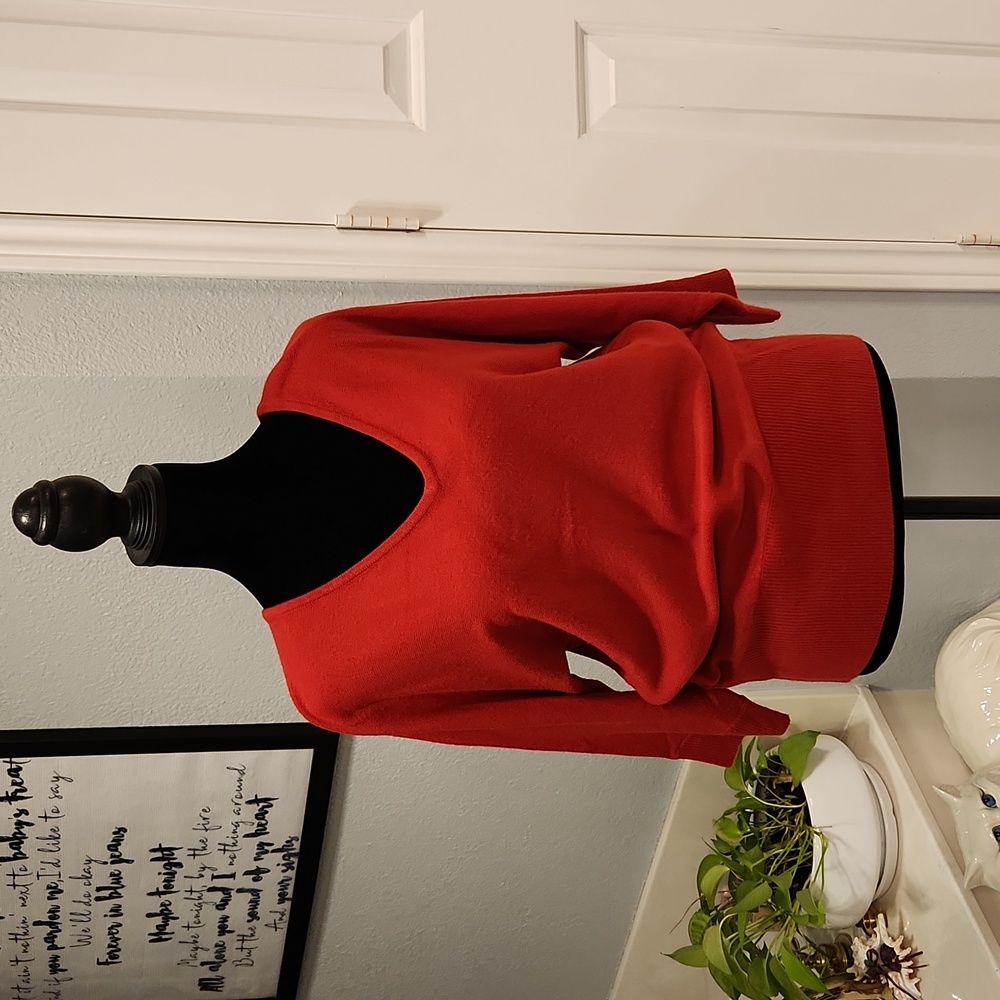New York & Co  Red Dolman Sleeve sweater
